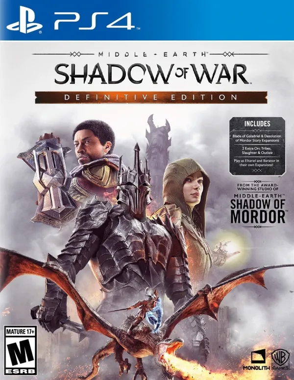中土世界:战争之影 – 终极版 PS4 下载